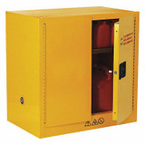 Condor Flammable Safety Cabinet,22 Gal.,Yellow  42X497