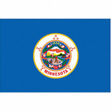 Nylglo Minnesota State Flag,3x5 Ft 142760