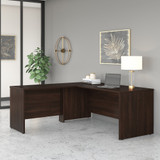 Bush Business Furniture Studio C 72W x 30D L Shaped Desk with 42W Return in Black Walnut STC049BW