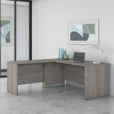 Bush Business Furniture Studio C 72W x 30D L Shaped Desk with 42W Return in Platinum Gray STC049PG