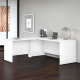 Bush Business Furniture Studio C 72W x 30D L Shaped Desk with 42W Return in White STC049WH