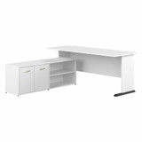Bush Business Furniture Studio A 72W L Shaped Gaming Desk with Storage STA012WH