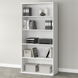 Bush Business Furniture Studio A Tall 5 Shelf Bookcase in White SDB7236WH-Z