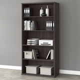 Bush Business Furniture Studio A Tall 5 Shelf Bookcase in Storm Gray SDB7236SG-Z