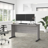 Bush Business Furniture Studio A 60W Computer Desk in Platinum Gray SDD160PG
