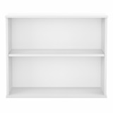 Bush Business Furniture Studio A Small 2 Shelf Bookcase in White SDB3036WH-Z B-SDB3036WH-Z