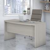 Office by kathy ireland® Echo 60W Bow Front Desk in Gray Sand KI60205-03