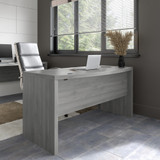Office by kathy ireland® Echo 60W Bow Front Desk in Modern Gray KI60405-03