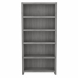 Office by kathy ireland® Echo 5 Shelf Bookcase in Modern Gray KI60404-03 B-KI60404-03