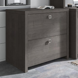 Office by kathy ireland® Echo 2 Drawer Lateral File Cabinet in Charcoal Maple KI60302-03