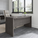 Office by kathy ireland® Echo 60W Bow Front Desk in Charcoal Maple KI60305-03