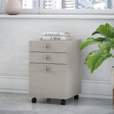 Office by kathy ireland® Echo 3 Drawer Mobile File Cabinet in Gray Sand KI60201-03