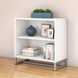 Office by kathy ireland® Method 2 Shelf Bookcase Cabinet in White KI70205