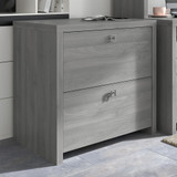 Office by kathy ireland® Echo 2 Drawer Lateral File Cabinet in Modern Gray KI60402-03