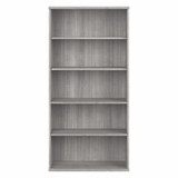 Bush Business Furniture Hybrid Tall 5 Shelf Bookcase in Platinum Gray HYB136PG-Z B-HYB136PG-Z