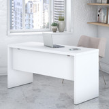 Office by kathy ireland® Echo 60W Credenza Desk in Pure White KI60106-03