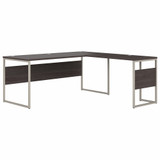 Bush Business Furniture Hybrid 72W x 30D L Shaped Table Desk with Metal Legs HYB026SG