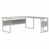 Bush Business Furniture Hybrid 72W x 36D L Shaped Table Desk with Metal Legs HYB025PG