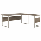 Bush Business Furniture Hybrid 72W x 36D L Shaped Table Desk with Metal Legs HYB025MH