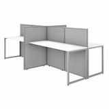 Bush Business Furniture Easy Office 60W 4 Person Cubicle Desk Workstation with 45H Panels EOD660WH-03K