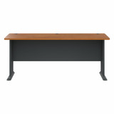 Bush Business Furniture Series A 72W Desk in Natural Cherry and Slate WC57472 B-WC57472