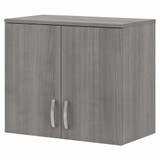 Bush Business Furniture Universal Closet Wall Cabinet with Doors and Shelves CLS428PG-Z