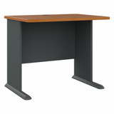 Bush Business Furniture Series A 36W Desk in Natural Cherry and Slate WC57436