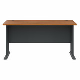 Bush Business Furniture Series A 60W Desk in Natural Cherry and Slate WC57460 B-WC57460