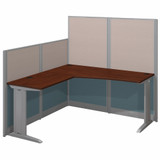 Bush Business Furniture Office in an Hour 65W x 65D L Shaped Cubicle Workstation WC36494-03K