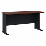 Bush Business Furniture Series A 60W Desk in Hansen Cherry and Galaxy WC90460A
