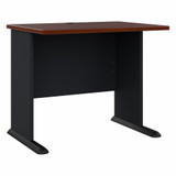 Bush Business Furniture Series A 36W Desk in Hansen Cherry and Galaxy WC90436A