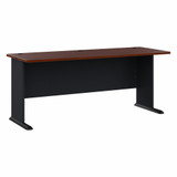 Bush Business Furniture Series A 72W Desk in Hansen Cherry and Galaxy WC94472