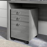 Office by kathy ireland® Echo 3 Drawer Mobile File Cabinet in Modern Gray KI60401-03