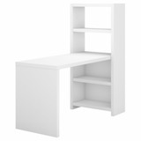 Office by kathy ireland® Echo 56W Bookcase Desk in Pure White KI60107-03