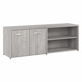 Bush Business Furniture Hybrid Low Storage Cabinet with Doors and Shelves HYS160PG-Z