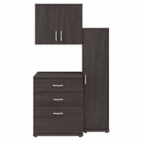 Bush Business Furniture Universal 44W 3 Piece Modular Storage Set with Floor and Wall Cabinets UNS005SG