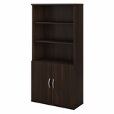Bush Business Furniture Studio C Tall 5 Shelf Bookcase with Doors STC015BW