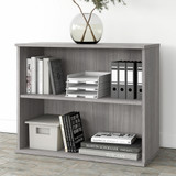 Bush Business Furniture Studio A Small 2 Shelf Bookcase in Platinum Gray SDB3036PG-Z