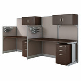 Bush Business Furniture Office in an Hour 2 Person Cubicle Workstations OIAH005MR