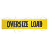 Sim Supply Wide Load Banner,Yellow,7 ft. H,18" W  67499