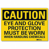 Lyle Caution Sign,10in x 14in,Rflct Sheeting U4-1273-RD_14X10