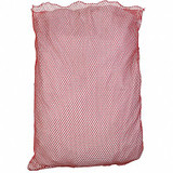 Sim Supply Mesh Laundry Bag,Red,Polyester,PK12  GT245157
