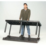Structural Plastics Plastic Shlving,Open,Add-On,24"H,1 Shelf S6624A