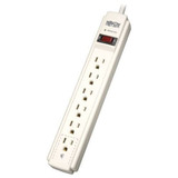 Tripp Lite Surge Protector Strip,6 Outlet,Gry TLP604
