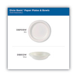 Dixie® Paper Dinnerware, Plates, White, 8.5" Dia, 125-pack, 4-carton DBP09W USS-DXEDBP09WCT