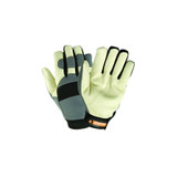 Mechpro Waterproof Gloves, High Performance Fibers, Large, Gray