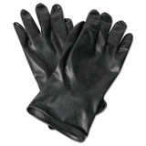 Chemical Resistant Butyl Gloves, Size 7, Black, 13 mil, Smooth