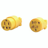 Replacement Connector and Plug, 15 A, 125 V, 3-Wire, Vinyl, Female