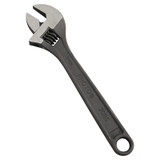 Protoblack Adjustable Wrench, 8 in L, 1-1/8 in Opening, Black Oxide