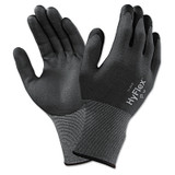 11-840 Nitrile Foam Palm Coated Gloves, Size 6, Black